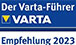 Empfehlung des Varta-Führers