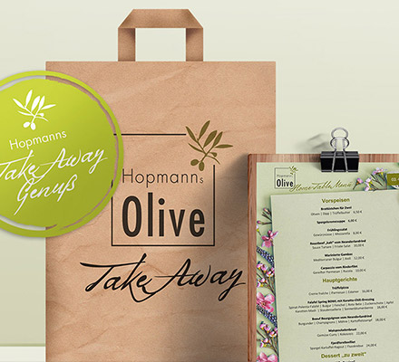 Hopmanns Olive | Das Genussrestaurant in Erkrath-Hochdahl | TakeAway-Karte